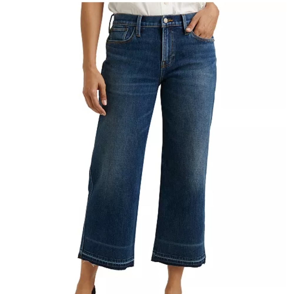 Lucky Brand Women's Mid Rise Crop Wide Leg Jean - Picture 11 of 12